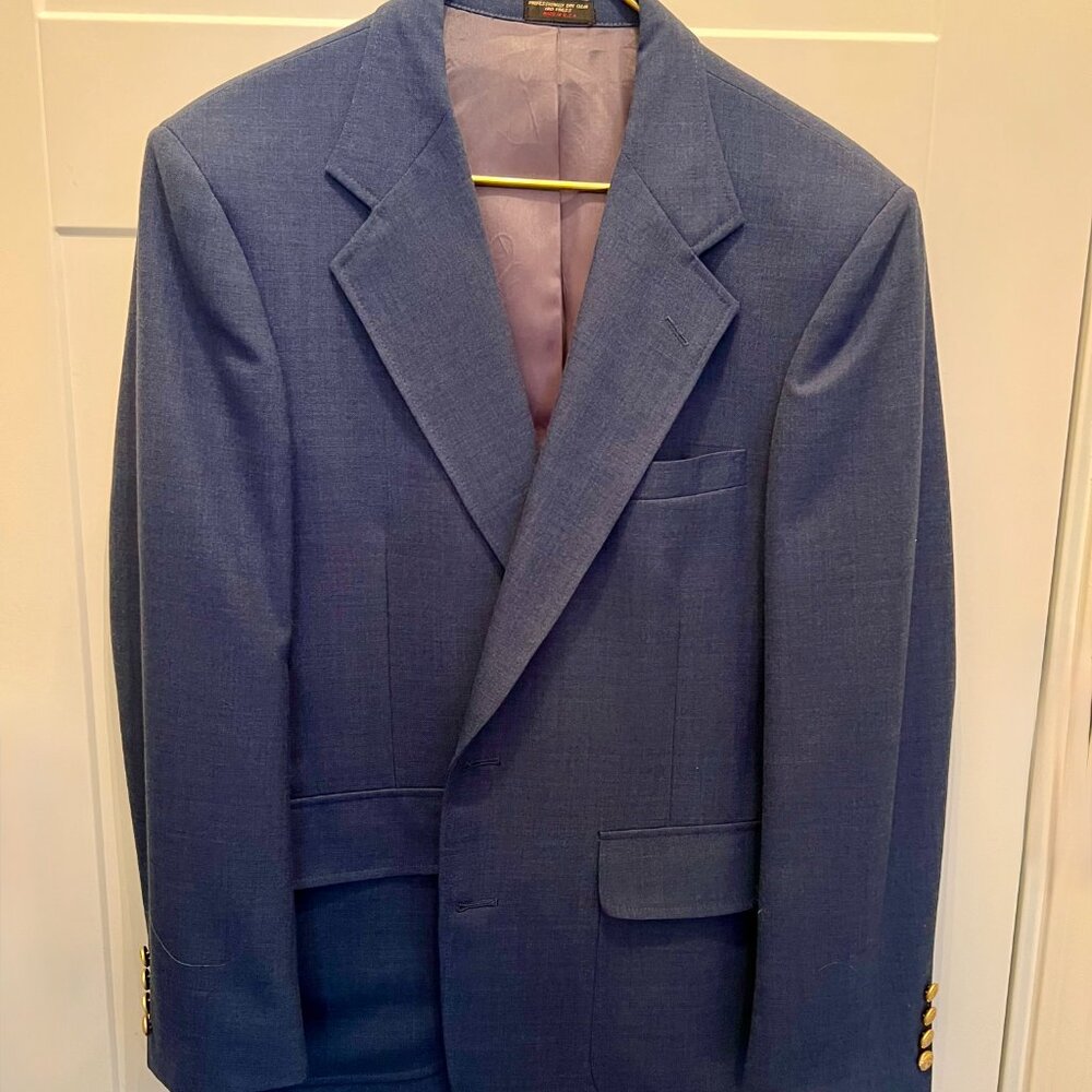 Mens diBenedetto Navy Blue Sport Coat/Blazer